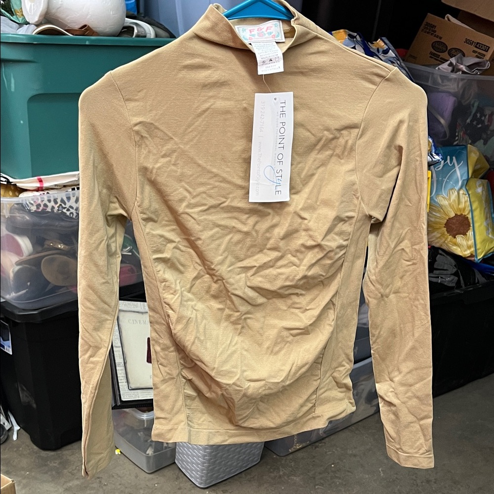 F&F Women's Tan Long Sleeve Top